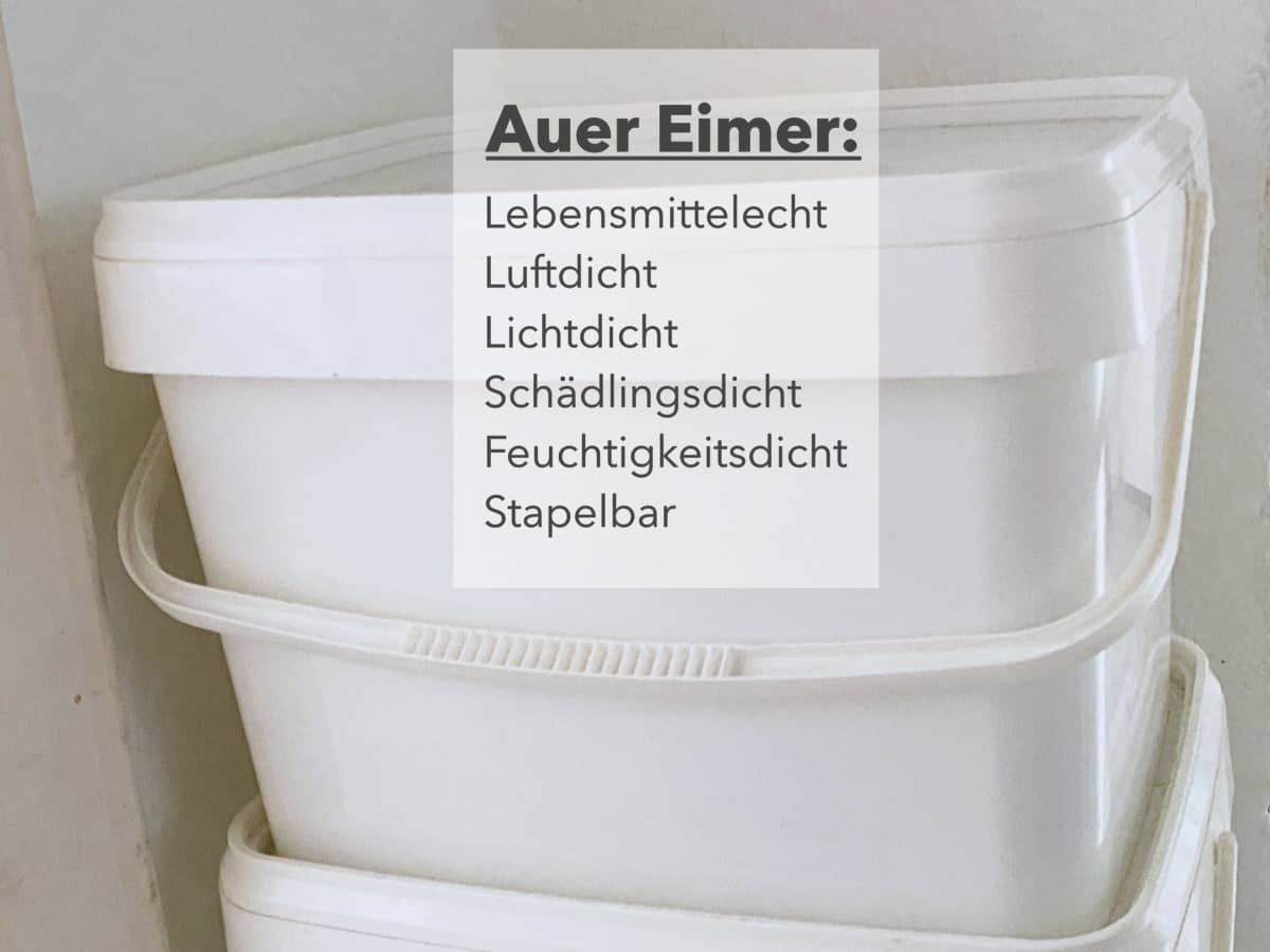 Vorteile der Auer Eimer als Futtertonne